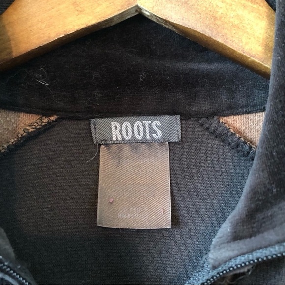 Women's Black and Brown Velour Jacket - Picture 5 of 10